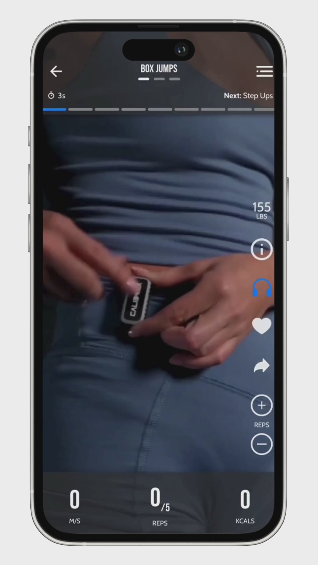 Load video: Real-time rep, speed, power and calorie tracking with Calibrex
